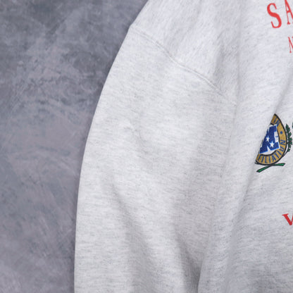 90s Grey San Francisco 49ers Western Division Crewneck Sweatshirt 6486