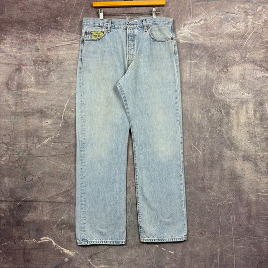 Early 00s Light Wash Levi's 501 Denim Jeans 34x31.5 0655