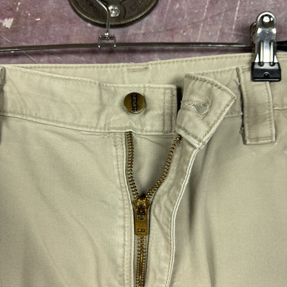 00s Tan Brown Baggy Carhartt Carpenter Painter Work Shorts 35x9.5 2794