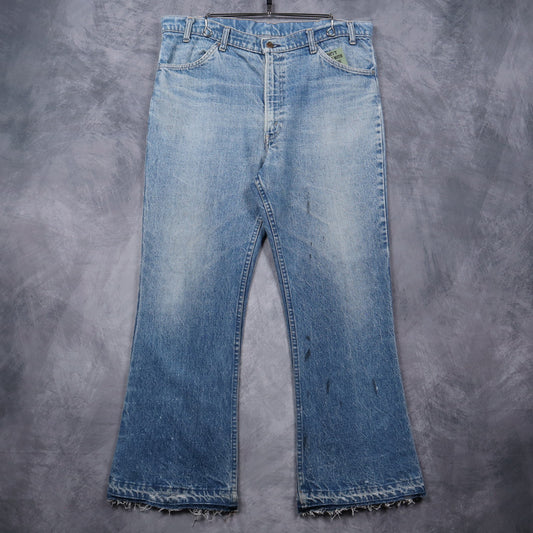 70s Medium Wash Levi's Orange Tab Flare Jeans 5050