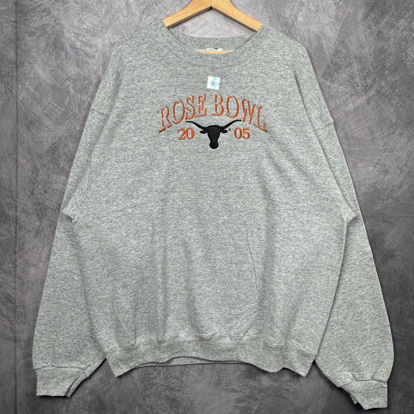 2005 Grey Rose Bowl Texas Longhorns Crewneck Sweatshirt 4387
