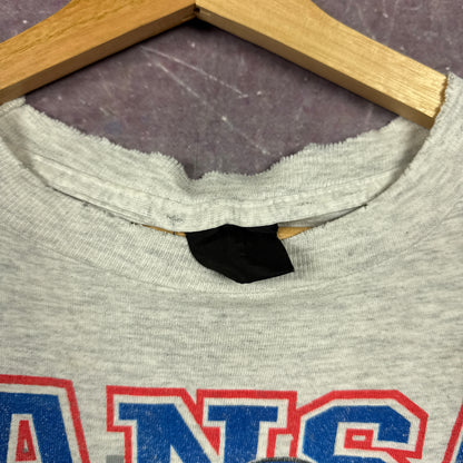 1993 Grey Kansas Looney Tunes Basketball Shirt 3321