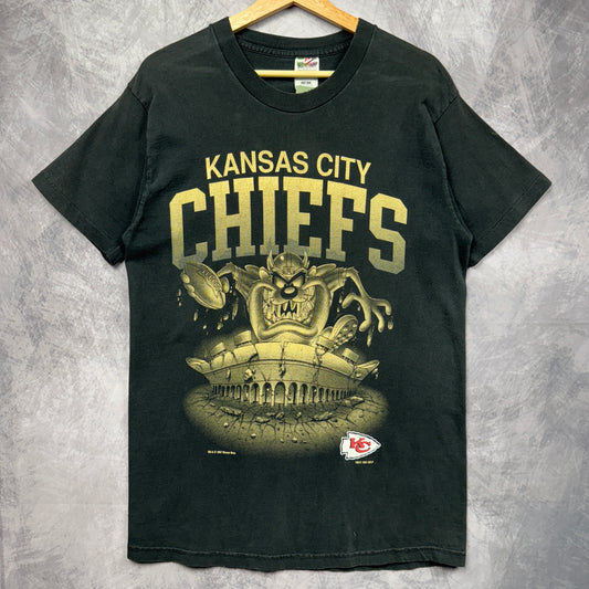 1997 Black Kansas City Chiefs Taz Shirt 4191