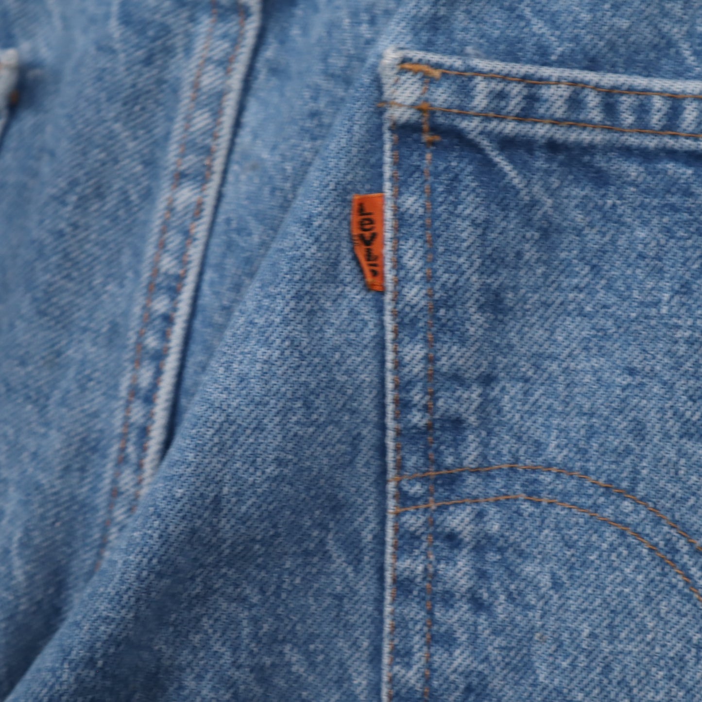 70s Medium Wash Levi's Orange Tab Flare Jeans 5050
