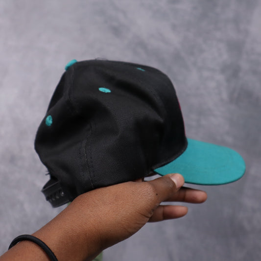 90s Black Texas Multicolor Embroidered Snapback Kids Hat 5515