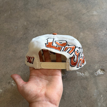 90s Cream Texas Longhorns Graffiti Snapback Hat 5767
