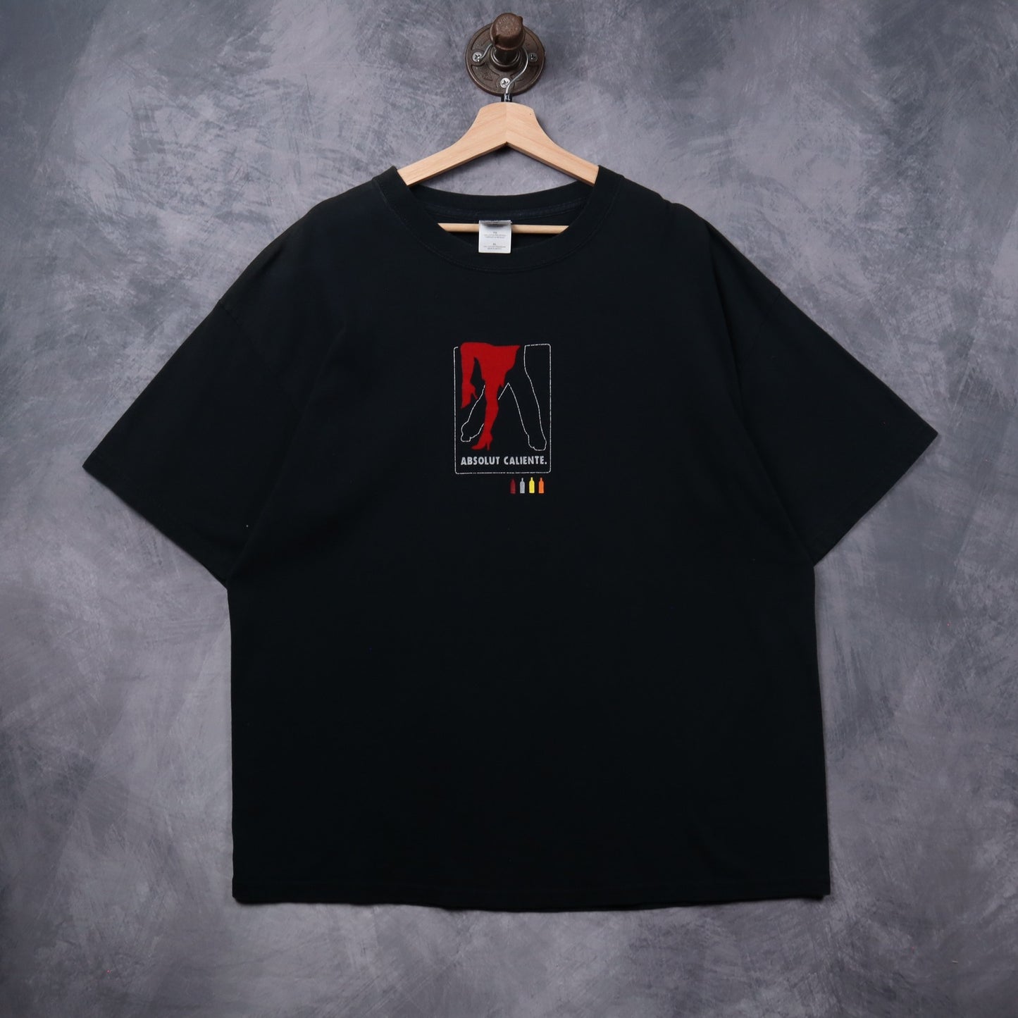 Early 00s Black Absolut Caliente Shirt 5382