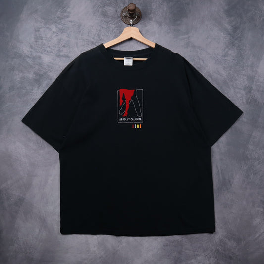 Early 00s Black Absolut Caliente Shirt 5382