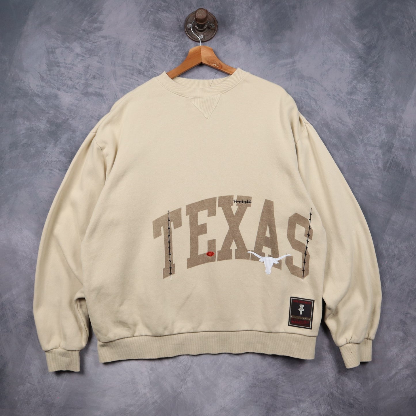 Early 00s Cream Texas Longhorns Cactus Jack Mitchell & Ness Crewneck Sweatshirt 5721