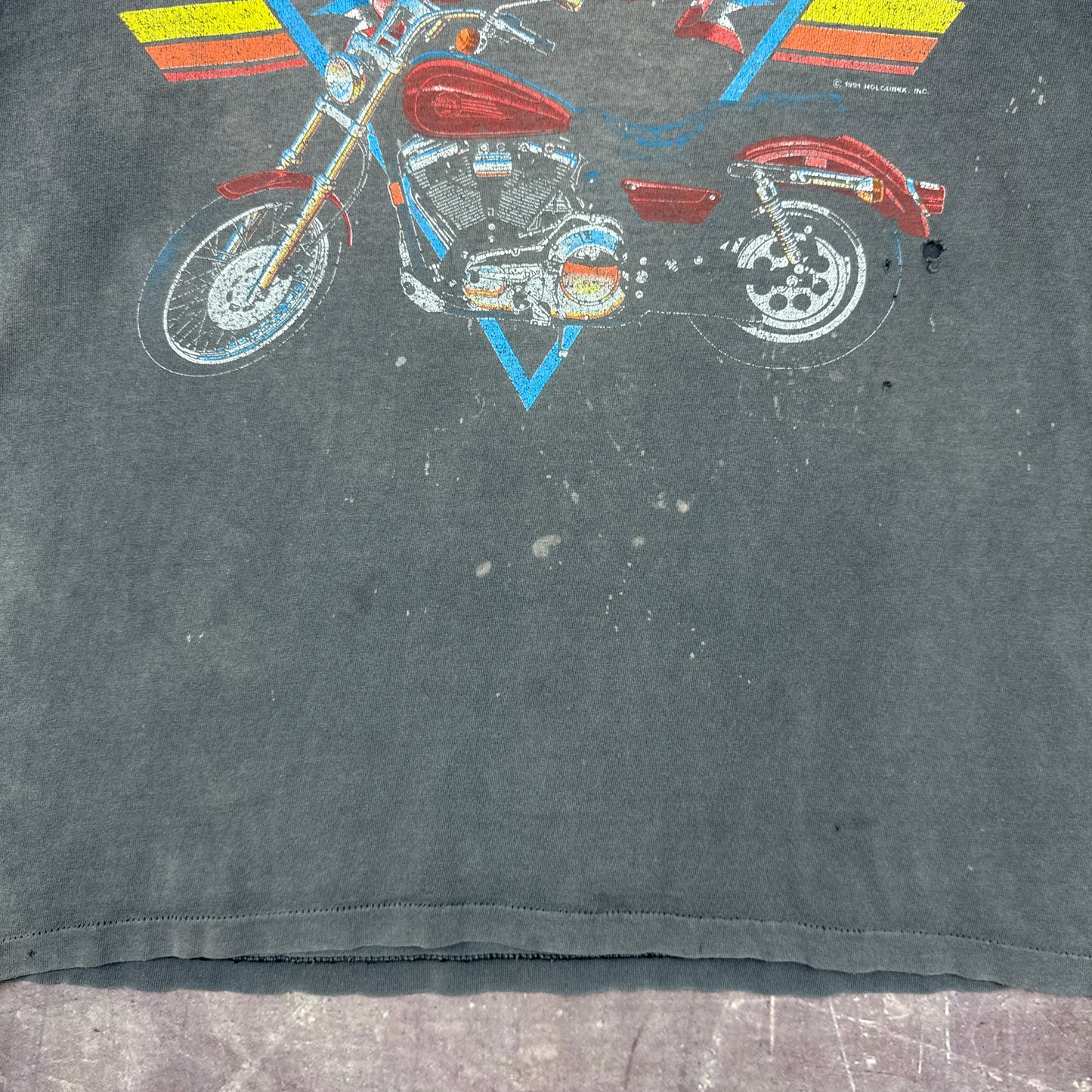 90s Faded Black Harley Davidson Shirt 3214