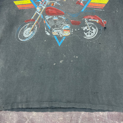 90s Faded Black Harley Davidson Shirt 3214