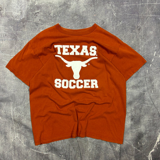90s University of Texas Longhorns Soccer Graphic Shirt L