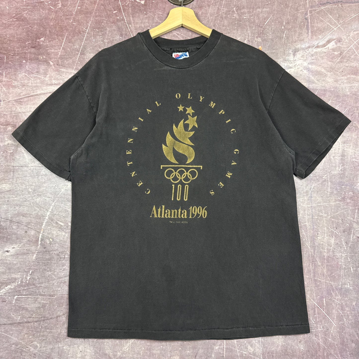 1996 Black Atlanta Olympics Shirt 3357