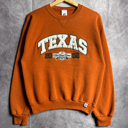 2006 Orange Texas Longhorns Rose Bowl Crewneck Sweatshirt 4586