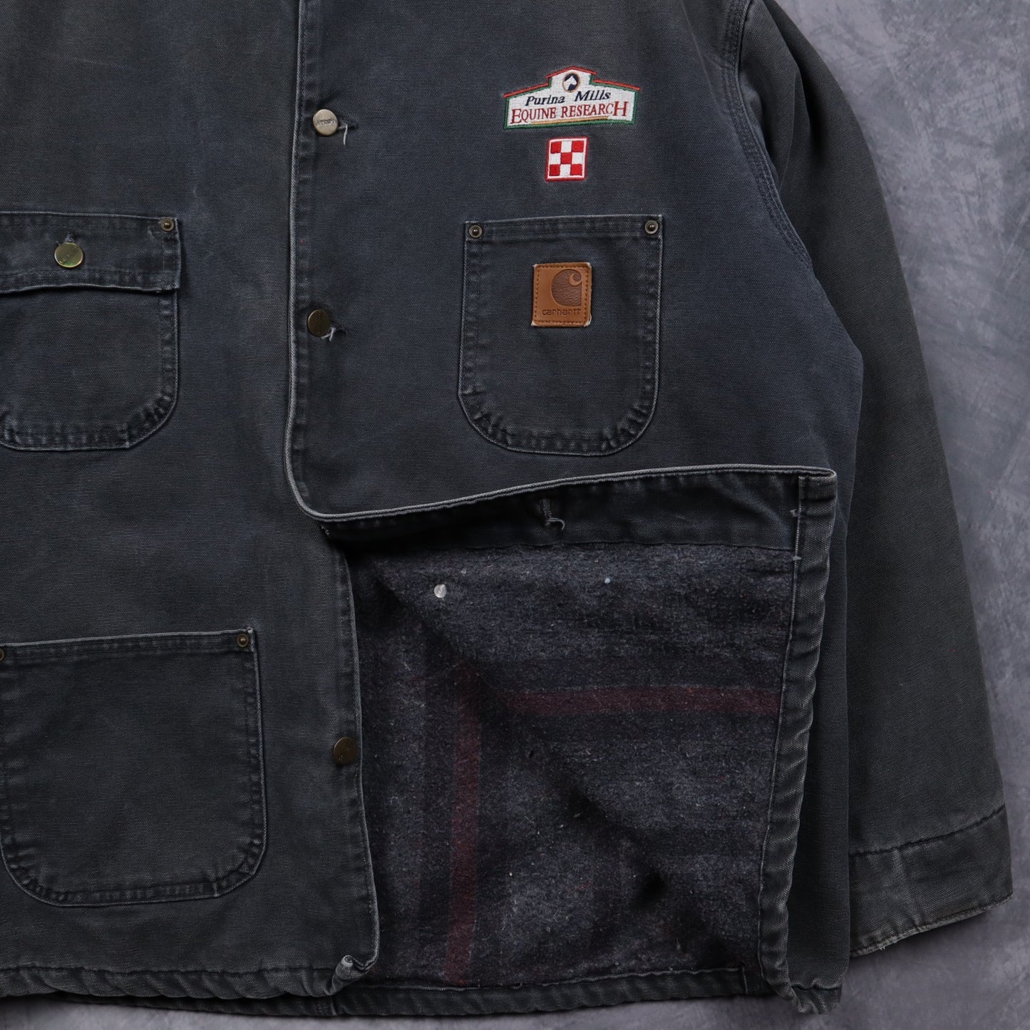 90s Grey Carhartt Chore Jacket 4829