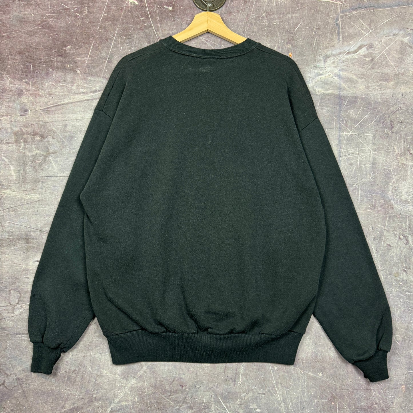 90s Black Embroidered Garth Brooks World Tour Graphic Crewneck Sweatshirt L 1741