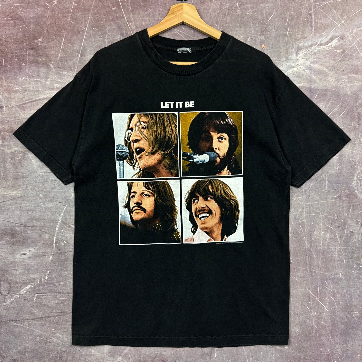 00s Black Beatles Shirt 3557