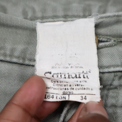 Early 2000s Sage Green Carhartt Distressed Cargo Shorts 5198