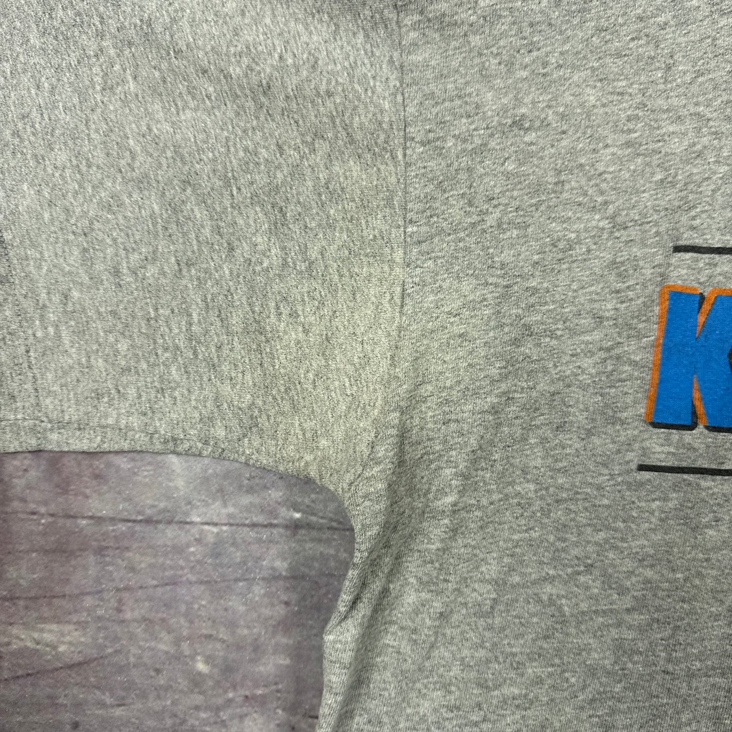 90s Heather Grey New York Knicks Basketball Graphic Shirt XL 2982