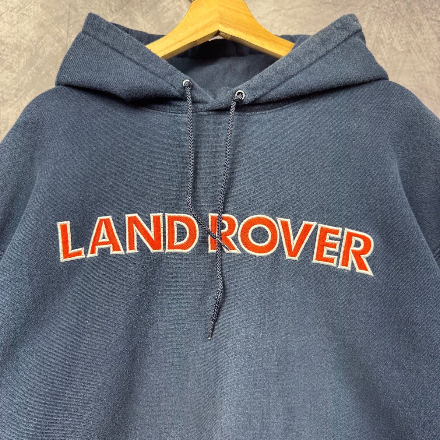 00s Blue Land Rover Champion Reverse Weave Hoodie 4034