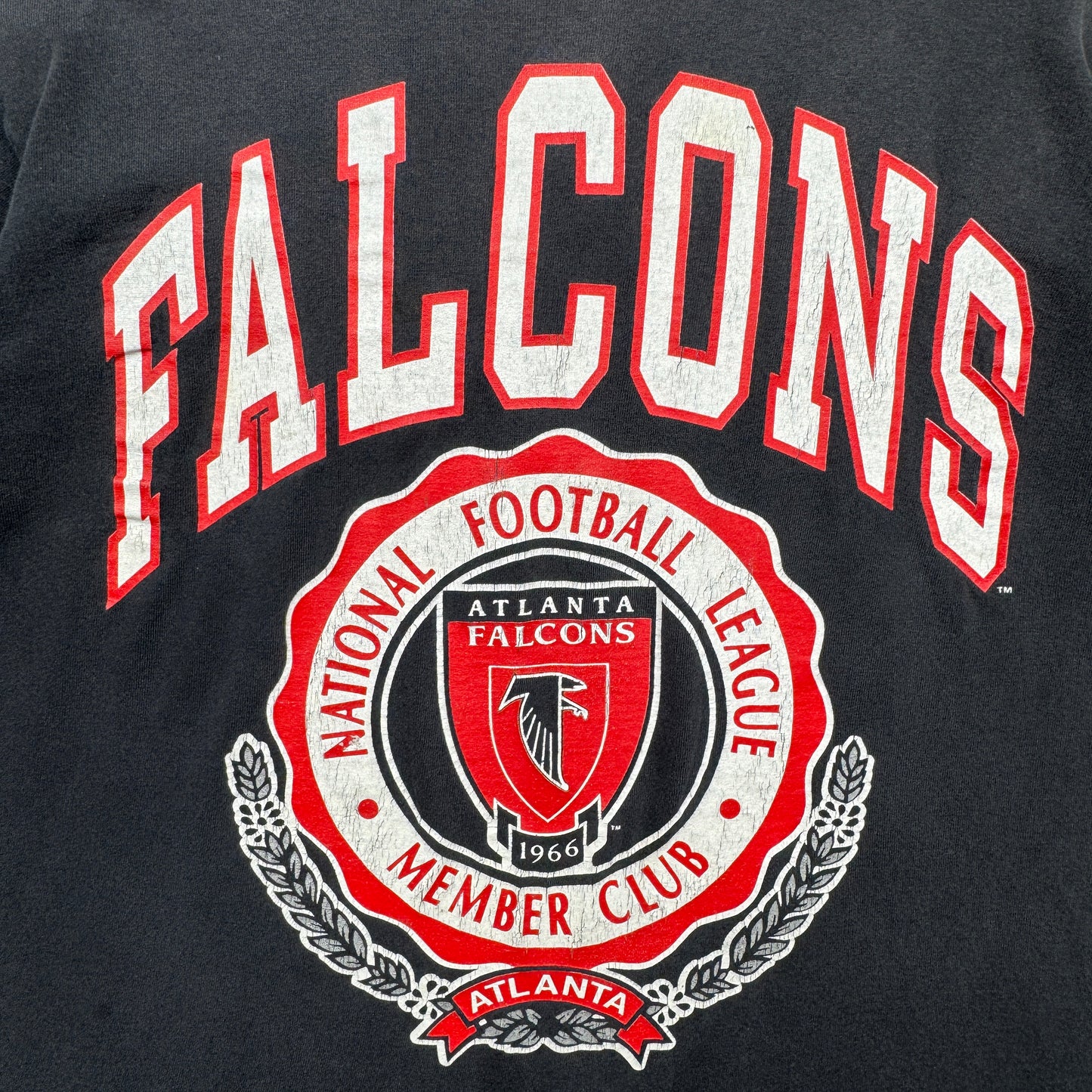 90s Black Atlanta Falcons Shirt 4230