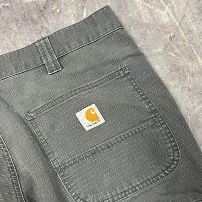 Early 00s Gray Baggy Carhartt Cargo Work Shorts 33x12 AY13