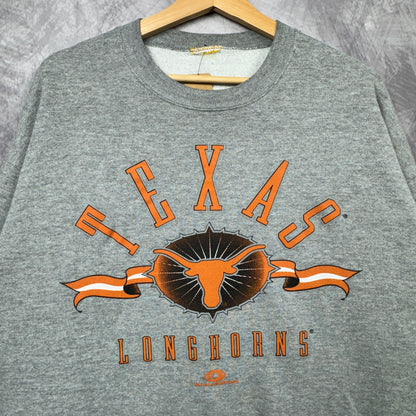 90s Grey Texas Longhorns Crewneck Sweatshirt 4365