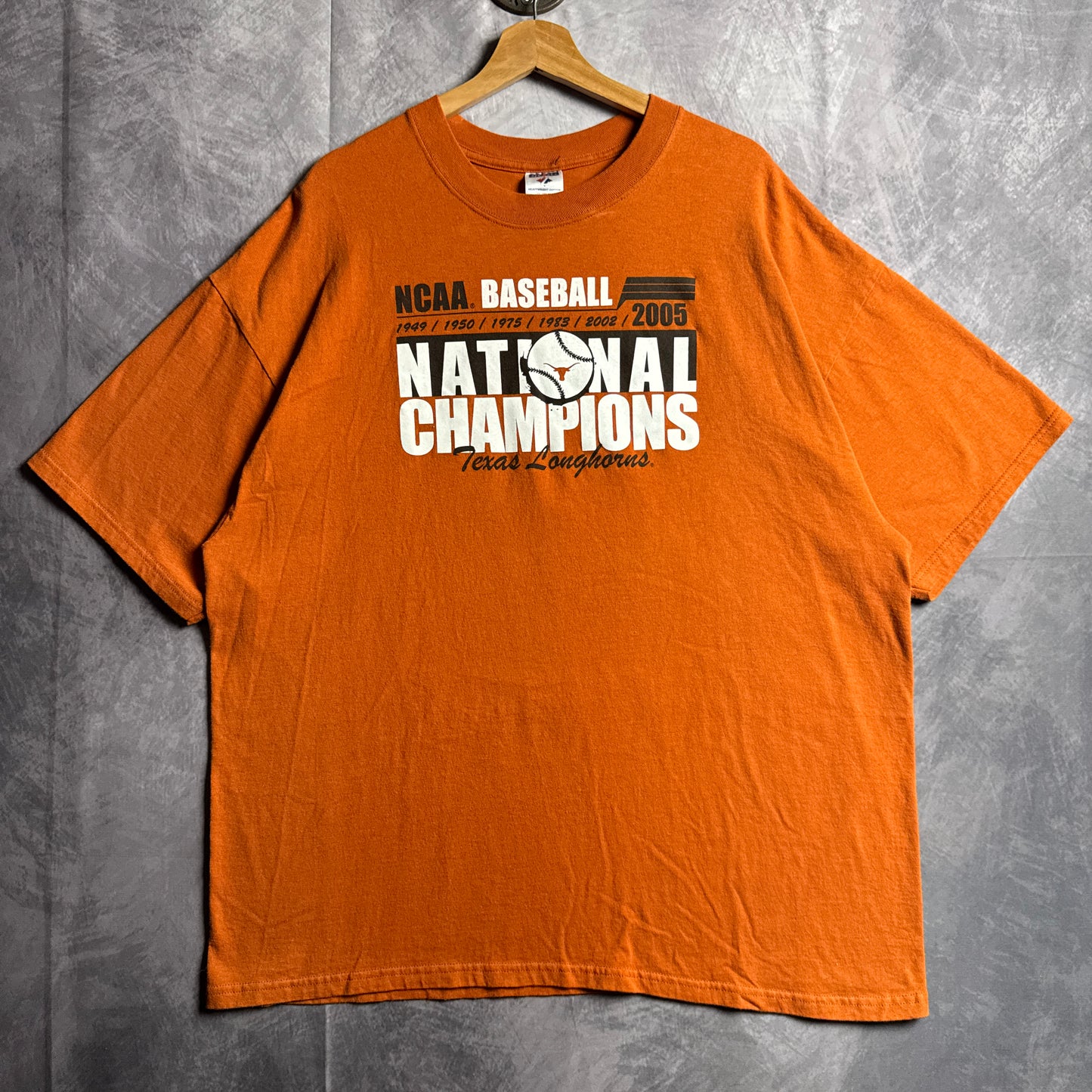 2005 Orange Texas Longhorns Baseball National Champions Shirt 4501