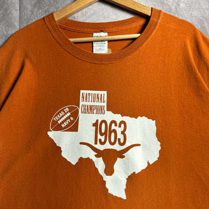 00s 1963 Texas Longhorns National Champions Shirt 4483