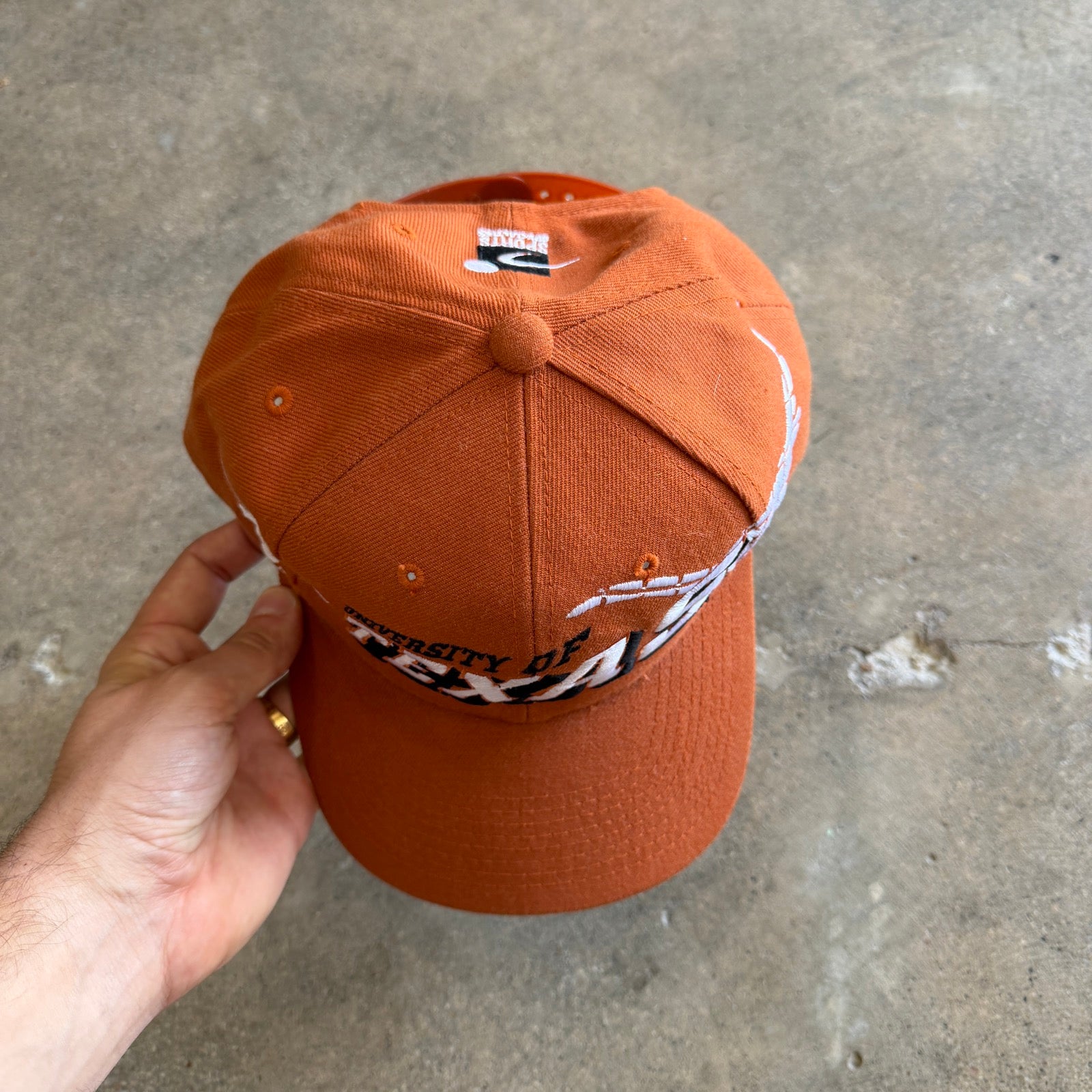 90s Orange University of Texas Sports Specialties Snapback Hat 5768