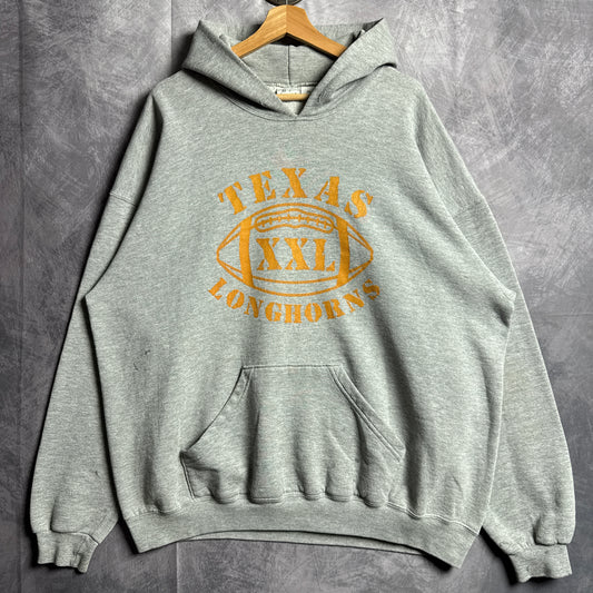00s Grey Texas Longhorns Football Hoodie 4425