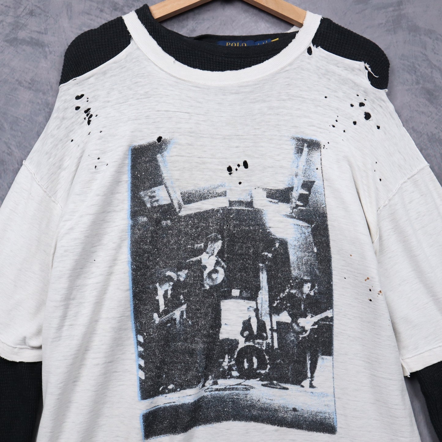 1988 White R.E.M. Distressed Turn You Inside Out Shirt 4978