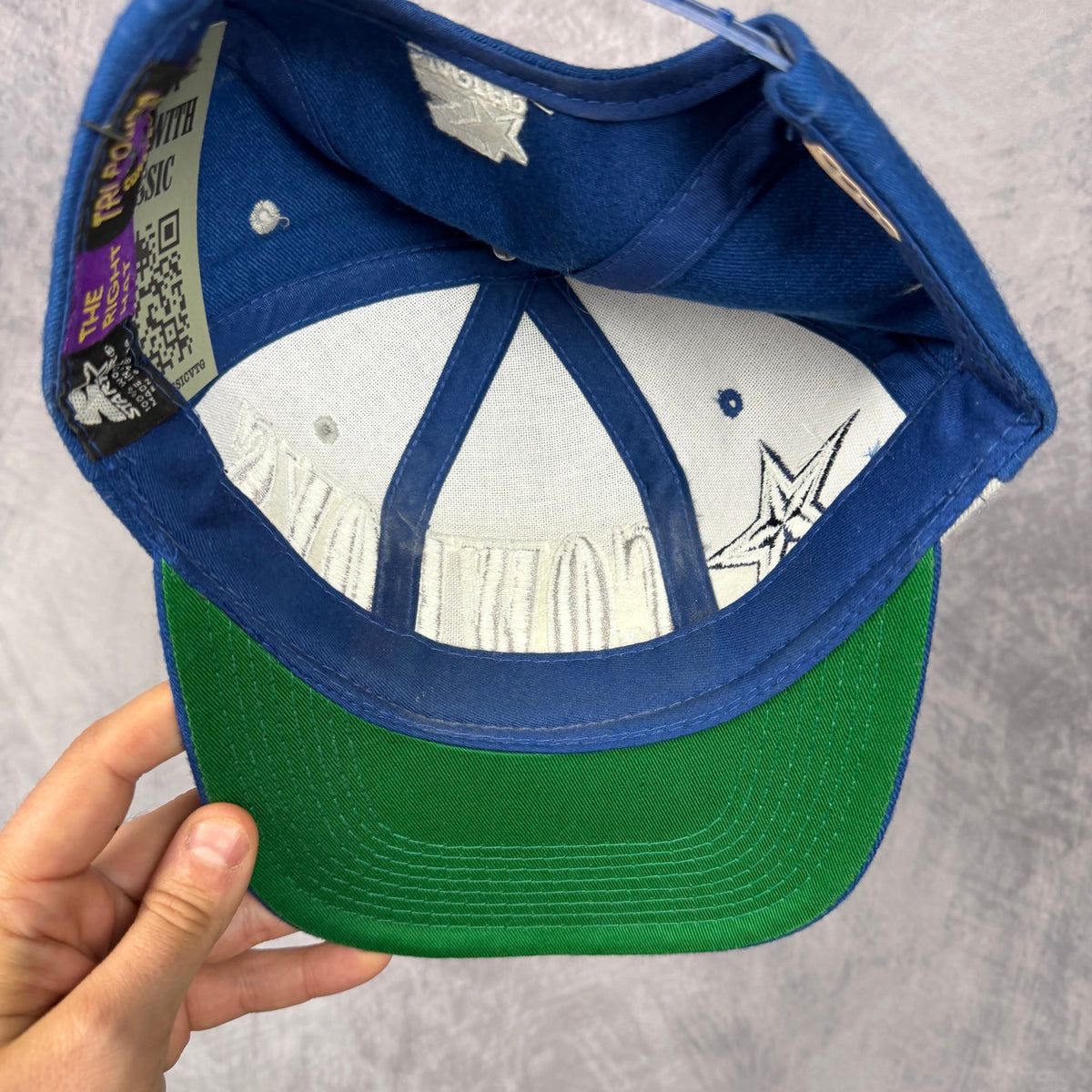 90s Blue Dallas Cowboys Starter Snapback Tri Power Hat 6829