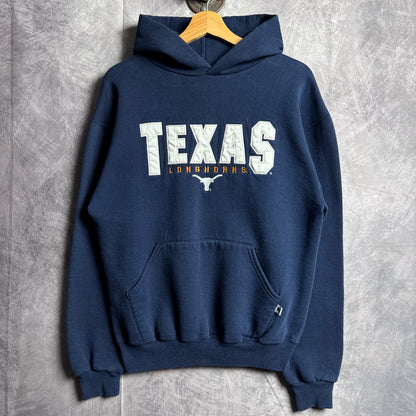 90s Blue Russell Texas Longhorns Hoodie 4434