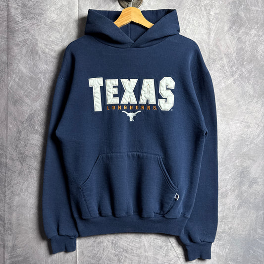 90s Blue Russell Texas Longhorns Hoodie 4434