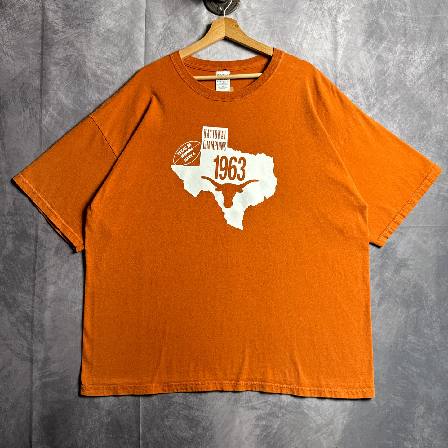 00s 1963 Texas Longhorns National Champions Shirt 4483