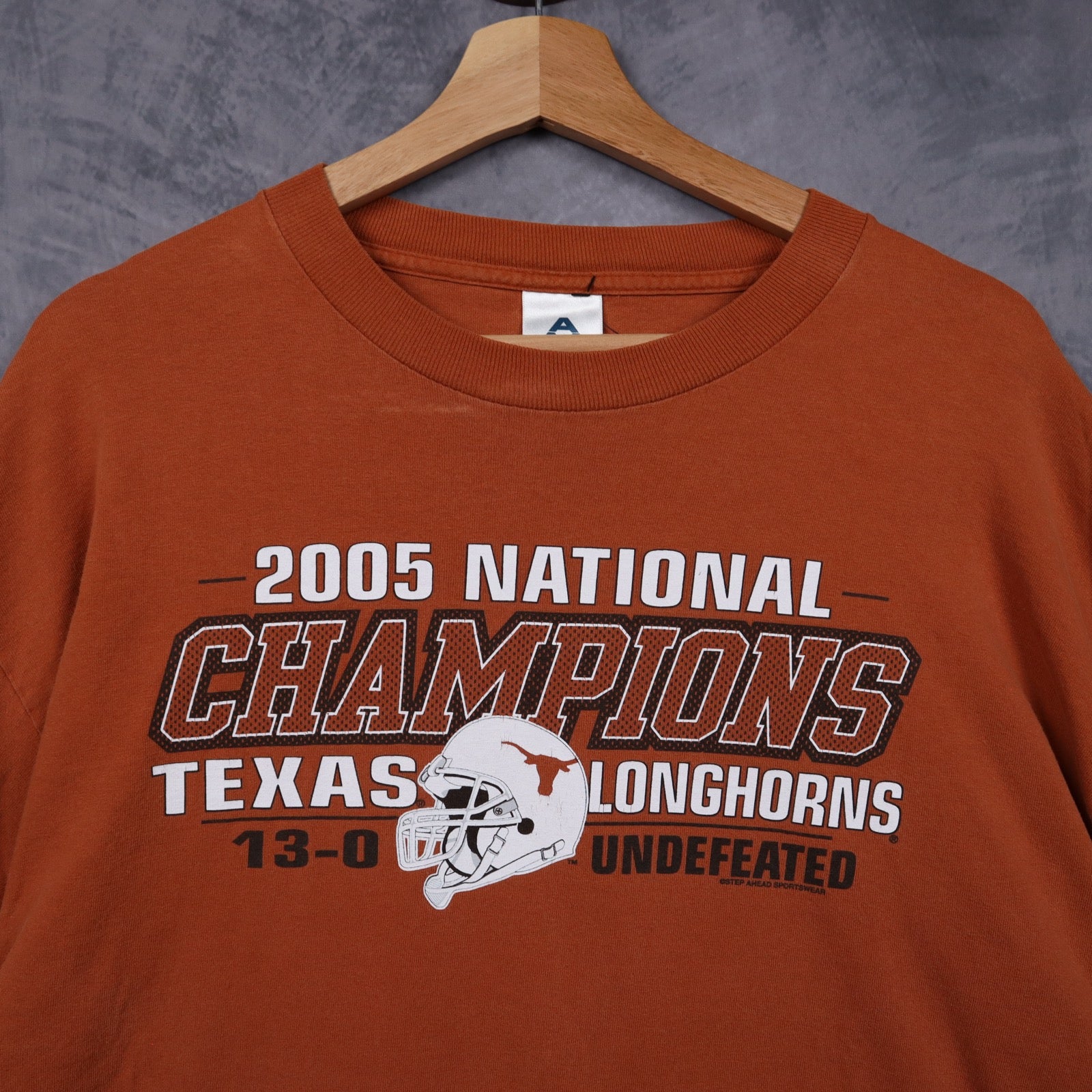 2005 Burnt Orange Texas Longhorns National Champions Long Sleeve Shirt 5856