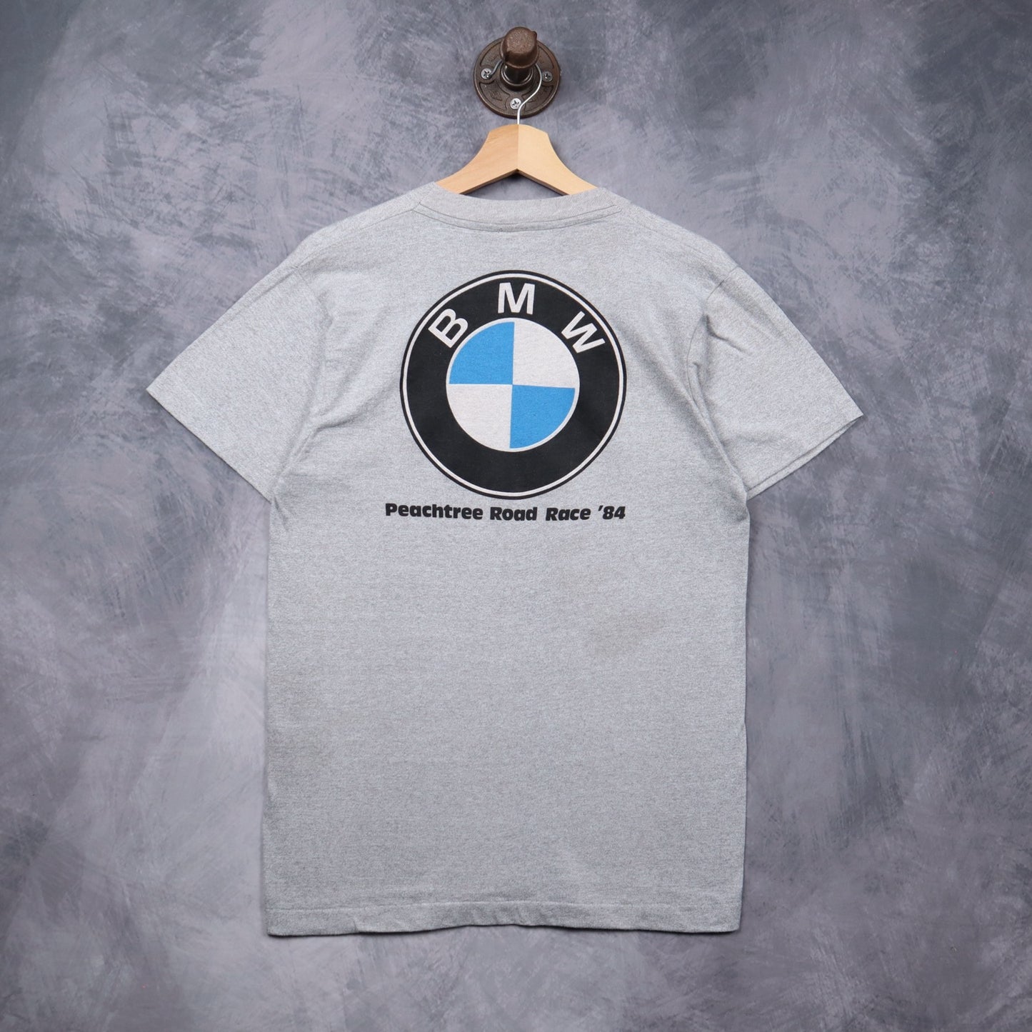 1984 Heather Gray Peachtree Road Race Atlanta BMW Shirt 5574