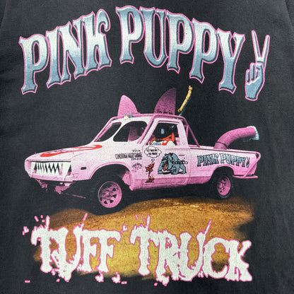 00s Black Pink Puppy Tuff Truck Shirt 3866