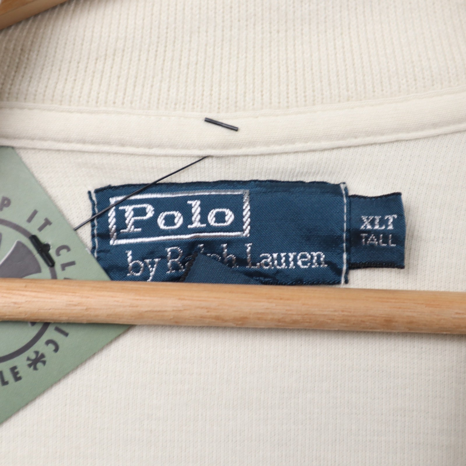 Early 2000s Cream Polo Ralph Lauren Quarter Zip Sweatshirt 5410