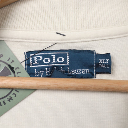 Early 2000s Cream Polo Ralph Lauren Quarter Zip Sweatshirt 5410