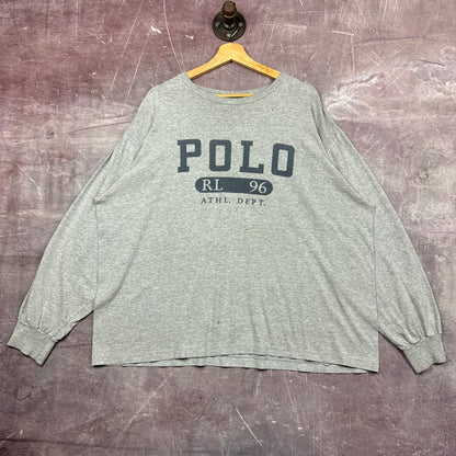 90s Grey Polo RL 96 Longsleeve Shirt 3727