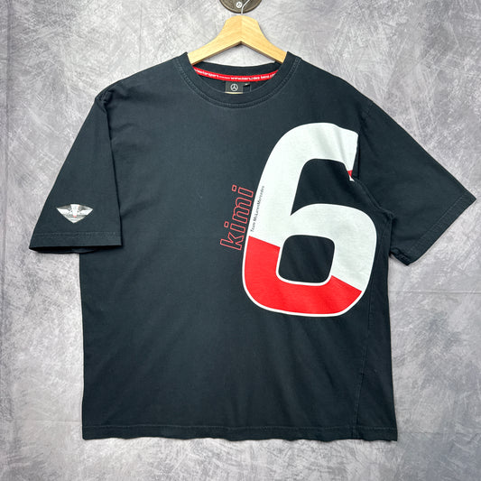00s Black Kimi Räikkönen McLaren Mercedes Shirt 3870