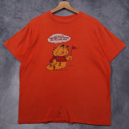 70s Orange Garfield University Of Texas Shirt 5868