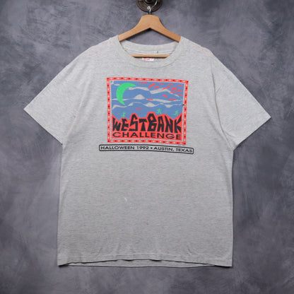 1992 Grey Westbank Challenge Halloween Austin Texas Shirt 5384