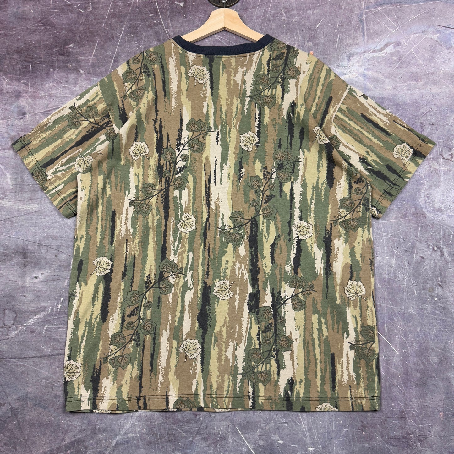 90s RealTree Style Camo Blank Essential Graphic Shirt XL 1058