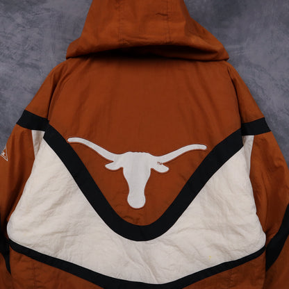 90s Burnt Orange Texas Longhorns Apex One Hooded Jacket 5930