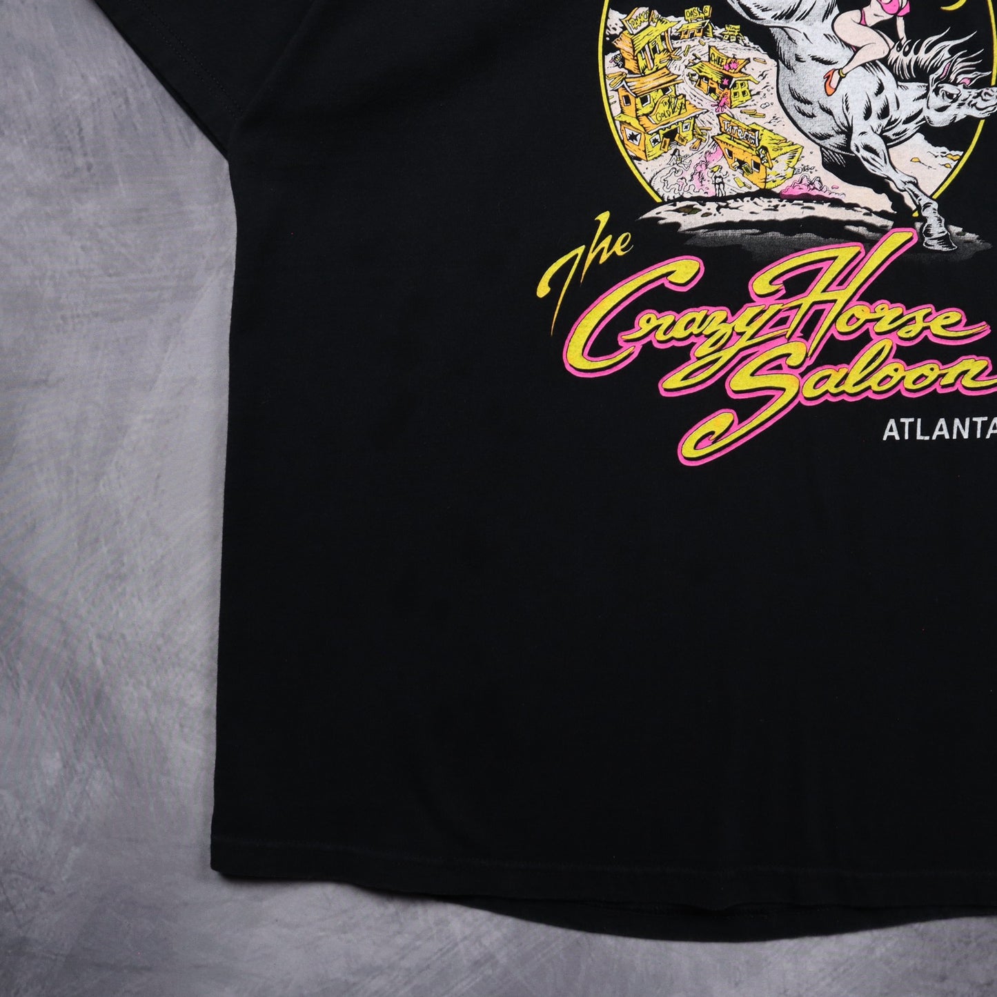 90s Black Crazy Horse Saloon Atlanta Shirt 5500