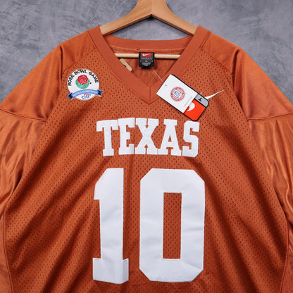 2006 Orange Nike Texas Longhorns Rose Bowl National Championship #10 Jersey 5733