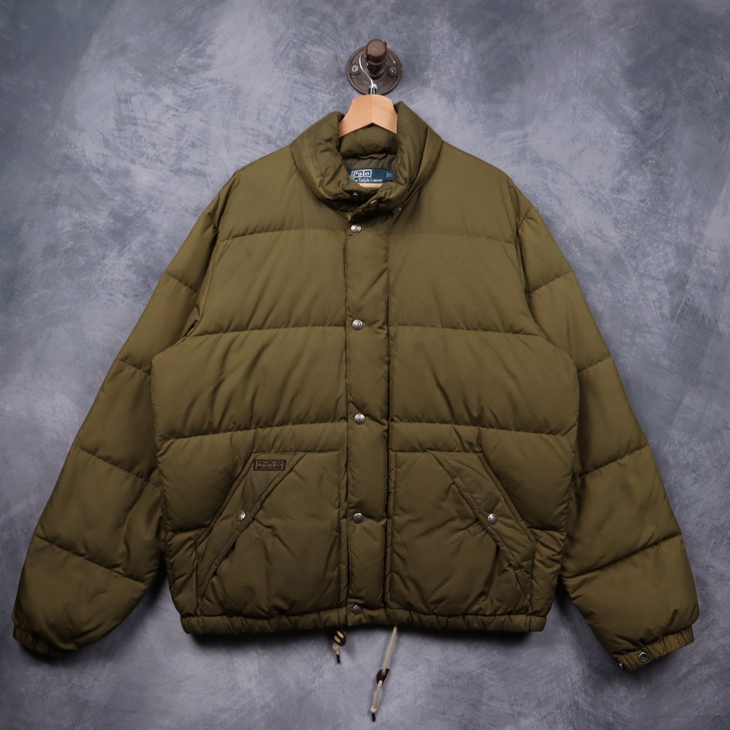 90s Olive Green Polo Ralph Lauren Down Puffer Jacket 5493
